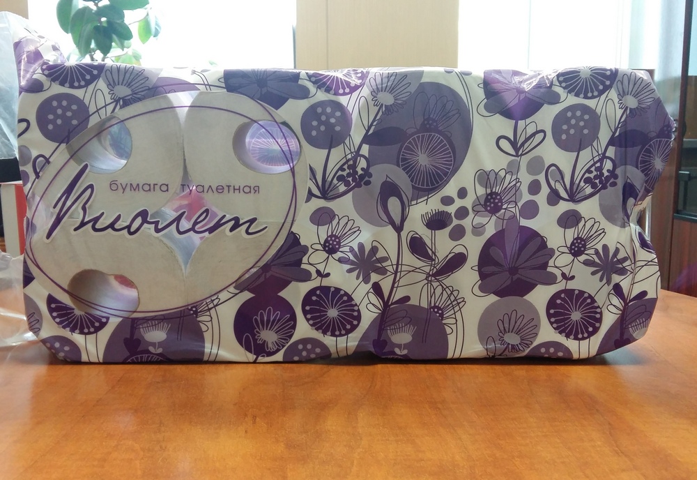 Бумага туалетная  "Виолет" 2сл.8шт.50м.белая